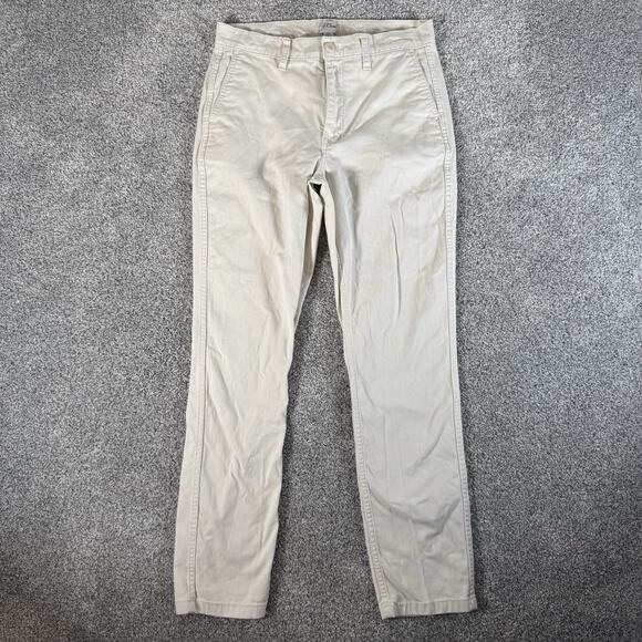 J.Crew Re-Imagined Chino Pants 27T Vintage Slim Fit Minimalist Office Preppy - Picture 1 of 16